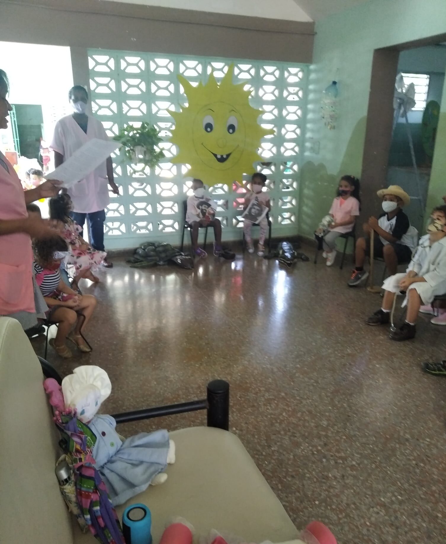 Recuerdan a Camilo y Che en el círculo infantil Félix Ortega de Colón