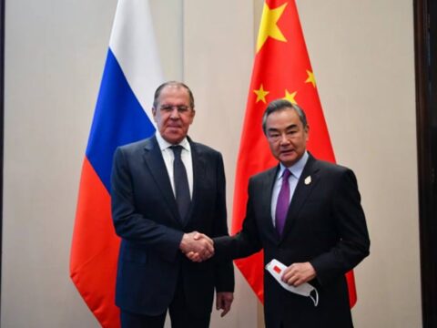 Serguei Lavrov y Wang-Yi