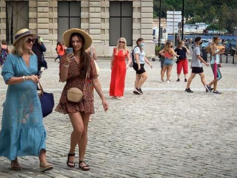 turistas en la habana