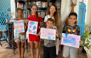 En Vigía: burbujas durante primera jornada de taller de verano