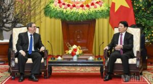 Canciller Bruno Rodríguez sostuvo encuentro con presidente de Vietnam, Luong Cuong