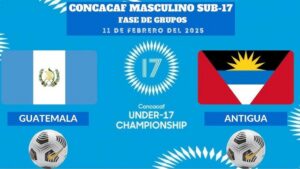 Guatemala Sub17 debutará contra Antigua y Barbuda en premundial