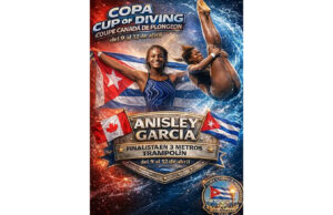 Anisley García desafía la élite mundial en el trampolín de Windsor