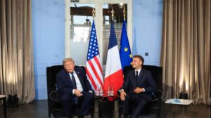 Trump presume en Francia de acuerdo EEUU-Irán