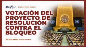 Cuba espera nuevo apoyo mayoritario contra el bloqueo en la ONU
